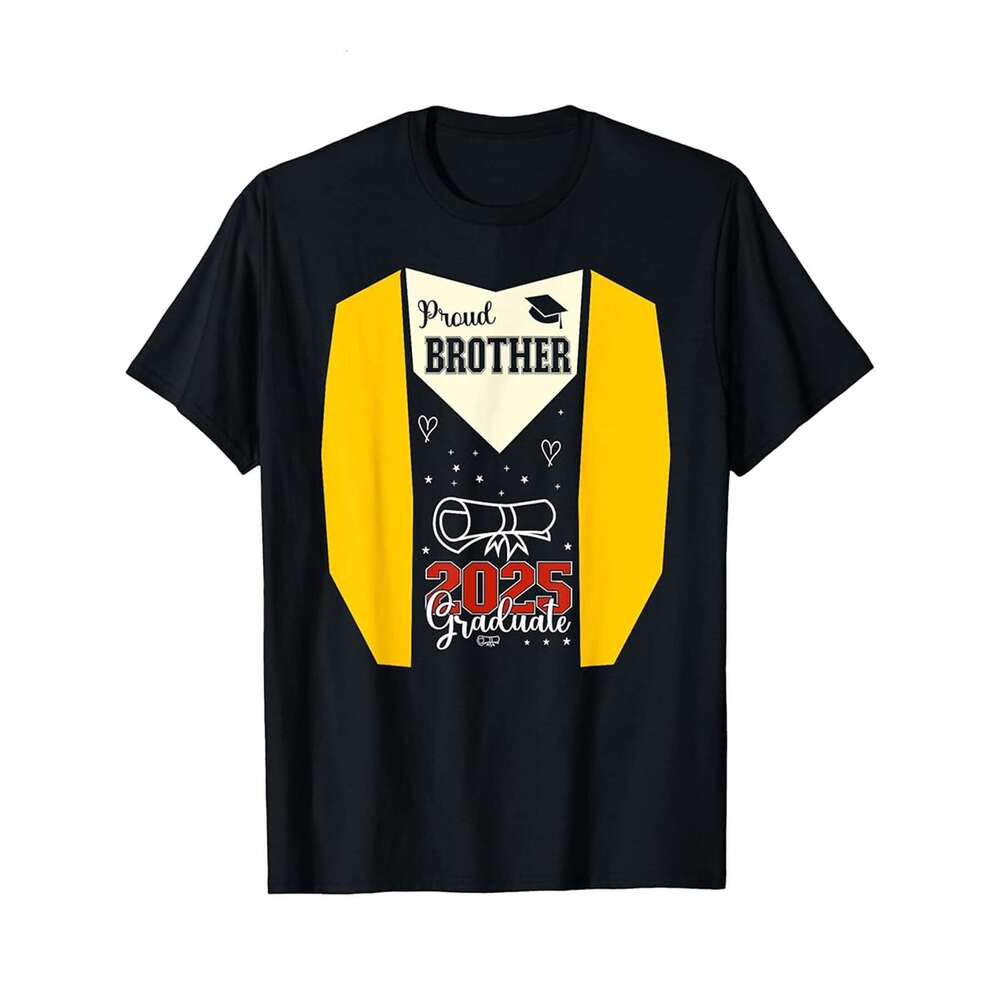 Designer T shirt Proud Bonus Mom Of A Class Of 2025 Graduate Graduation - 220g Tshits
