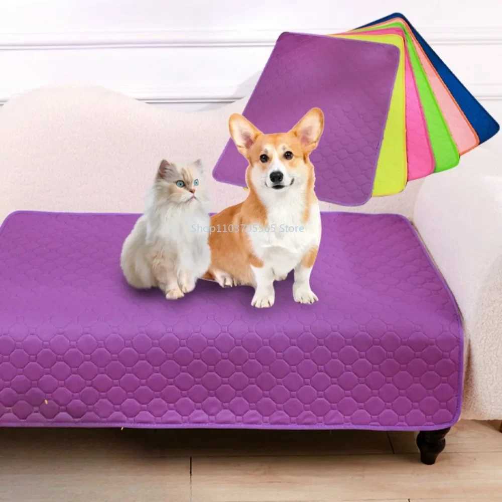 Reusable dog urine pads blankets absorbent diapers washable puppy training pads reusable dog urine pads Y250407
