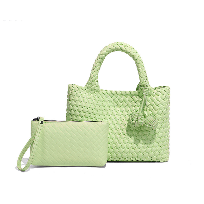 Braided Handbag For Women Fashion PU Tote One Shoulder Crossbody Designer Bag