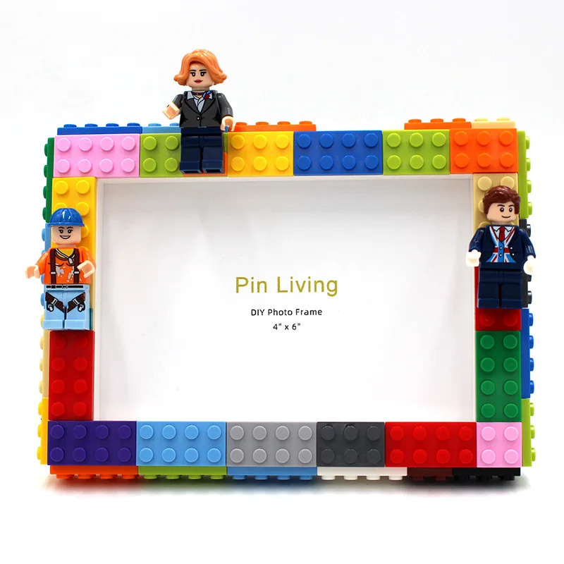 DIY Clourlful Building Block Picture Frames Po Frame Building Block Sets Creative Bricks Picture Frames Educational Gifts 250408