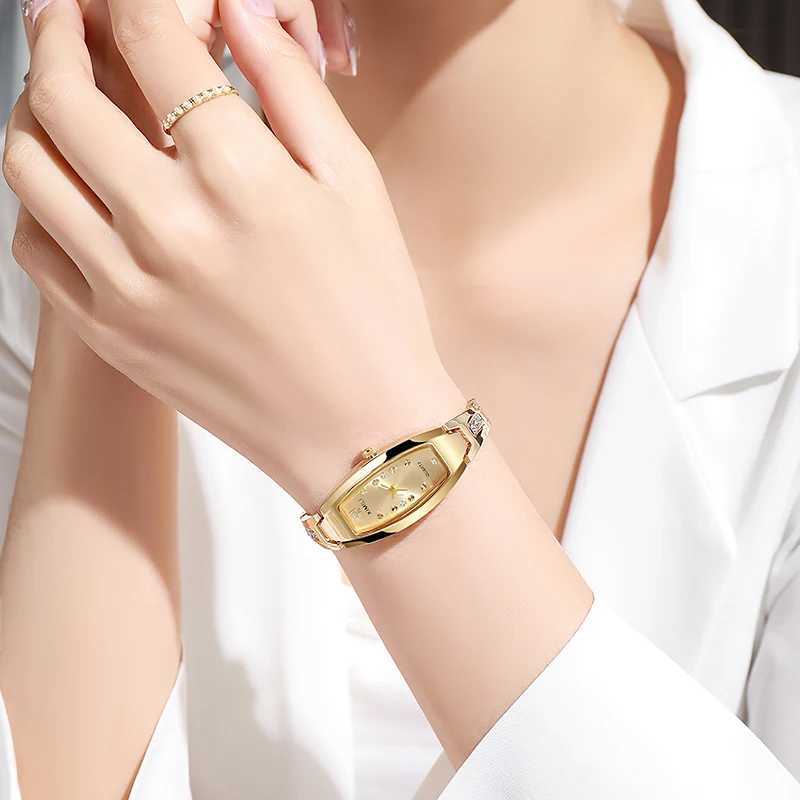 Luxury Womens Watch Stainless Steel Strap Comes with Bracelet Quartz Watch Original Diamond Womens Watch (No Box)T250408