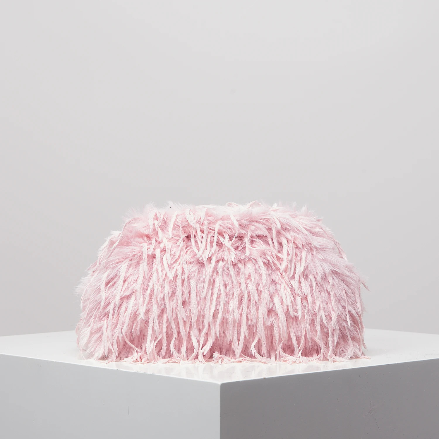 Dopamine-style clip bag Y2K plush clutch bag candy-colored womens purse dinner dress clutch 250408