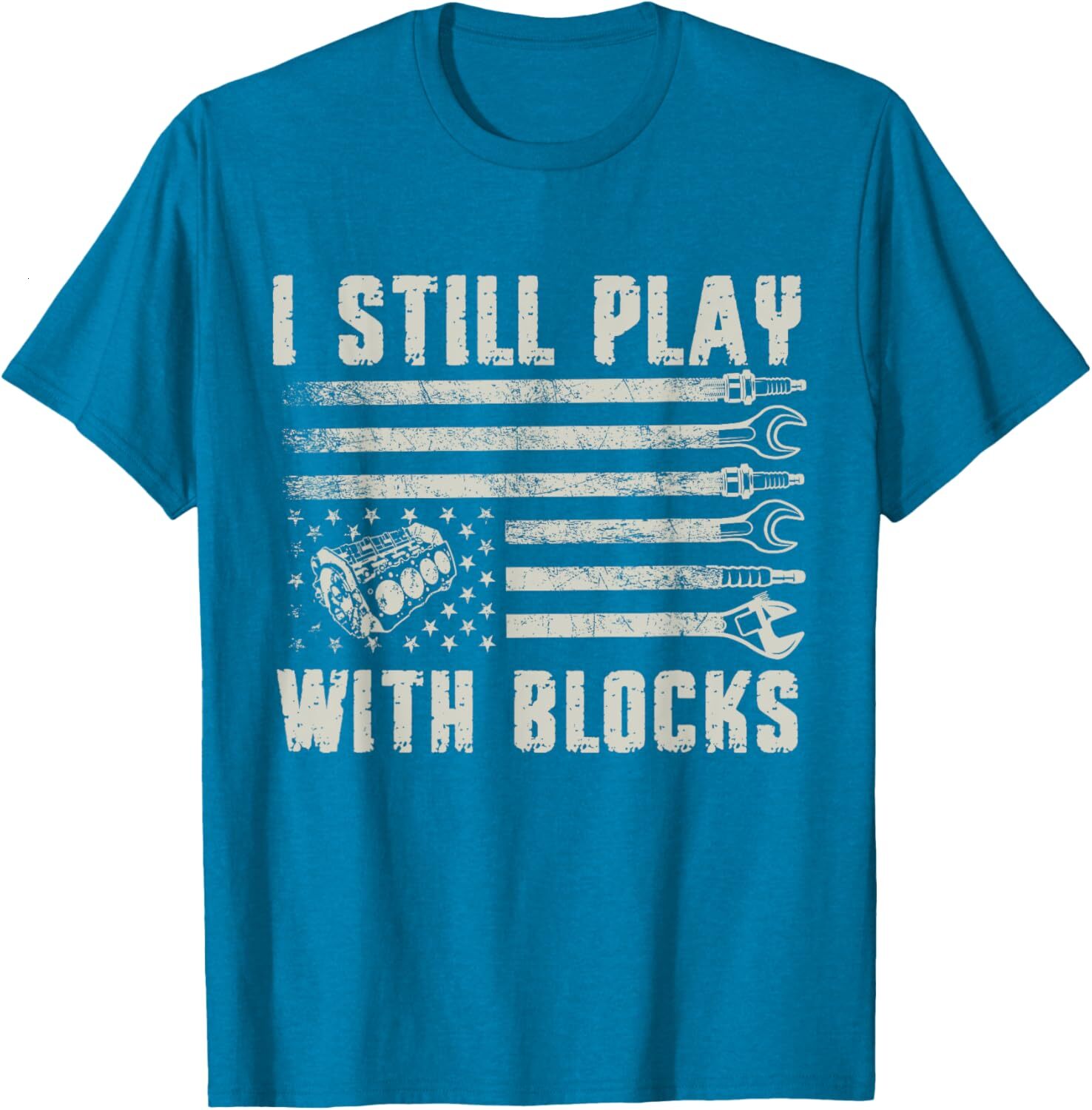 T shirt for Mens I Still Play With Blocks Racing Maintenance Man Graphic Tee Casual Tops Clothes Short sleeve