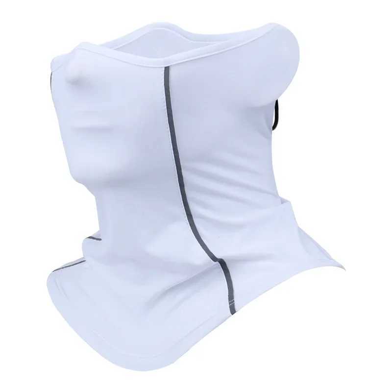 Reflective Night Walk Half Face facial mask Summer Silk Sunscreen Dustproof Neck Scarf Sports Bandage Balana Balaclava MensT250407