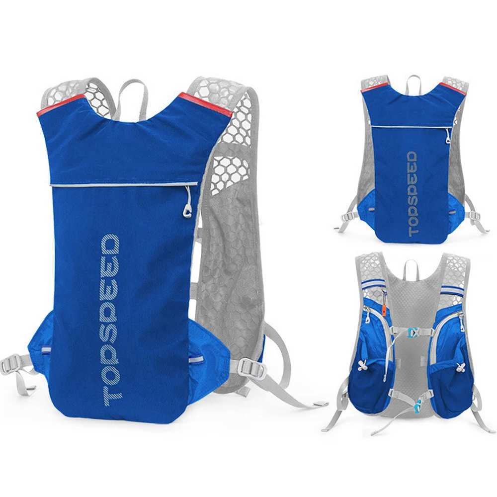 5L Running Backpack Breathable Vest Running Bag Men Sport Bags Riding Bike Back Pack Trail Bicycle Cycling Hydration RucksackC250407