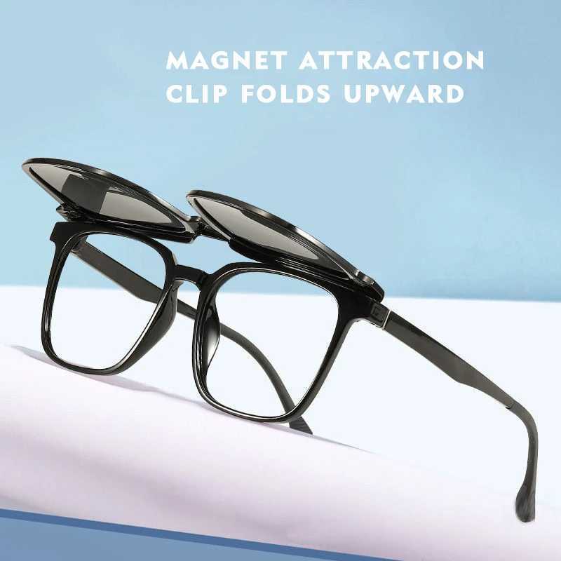 Mens womens polarized sunglasses prescription reading glasses blue light glasses #TJ2190 magnetic clip on optical Myopia glasses W250408