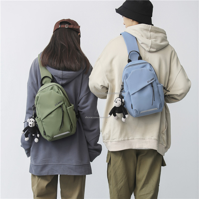 2025 designer's new high-end men's bust and women's backpack, one shoulder oblique casual versatile sports Korean version, women's