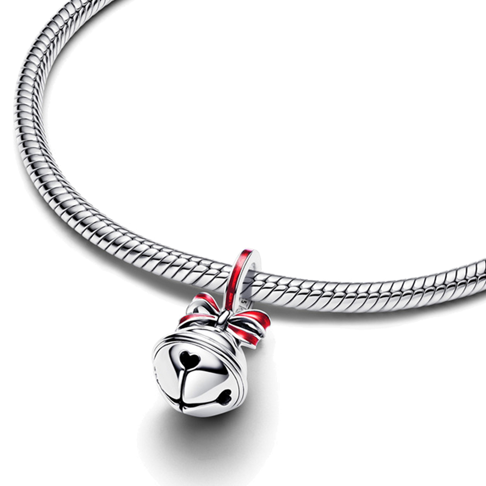 FewDook New Year 2025 Christmas Series Reindeer Elf Bell Wreath Murano Glass Bead Fit Pan Charms Bracelets Making X-mas Fashion Jewelry Gift DIY