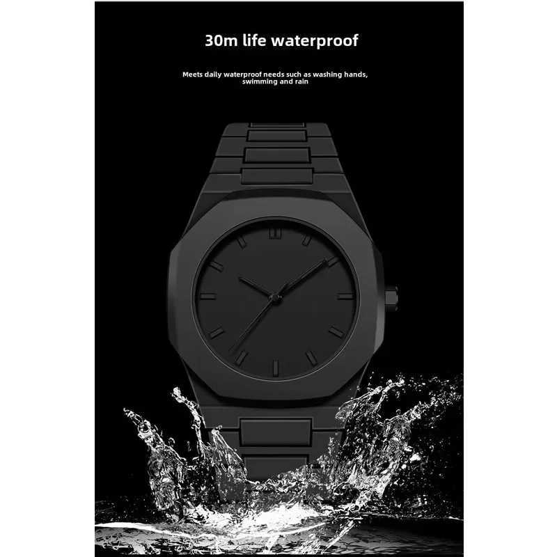 Luxury Brand Mens Plastic Pellet Watch Fashionable Business Round Waterproof Quartz Watch Customizable Brand Y250407