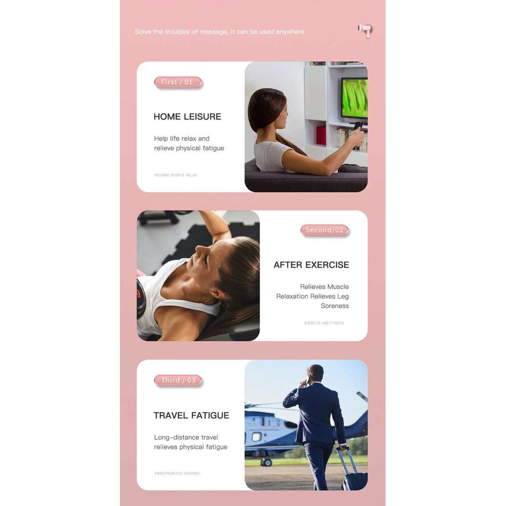 Electric Massage Hammer Deep Tissue Percussion Vibrator Shaping Pain Relief Muscle Relaxation Back Massager For Fiess Slimming