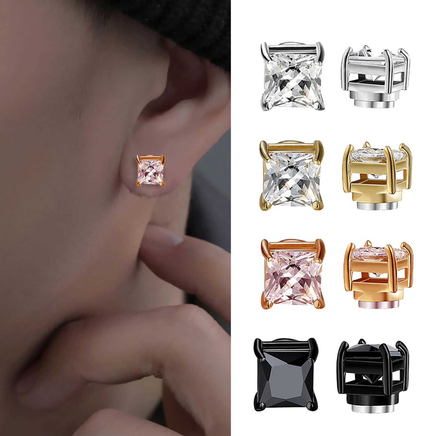 1PCS Non-pierced Magnetic Earrings for Men Women Magnet Ear Clips Ear Stud Earring No Ear Hole No Piercing Jewelry Boy Girl GiftC250407