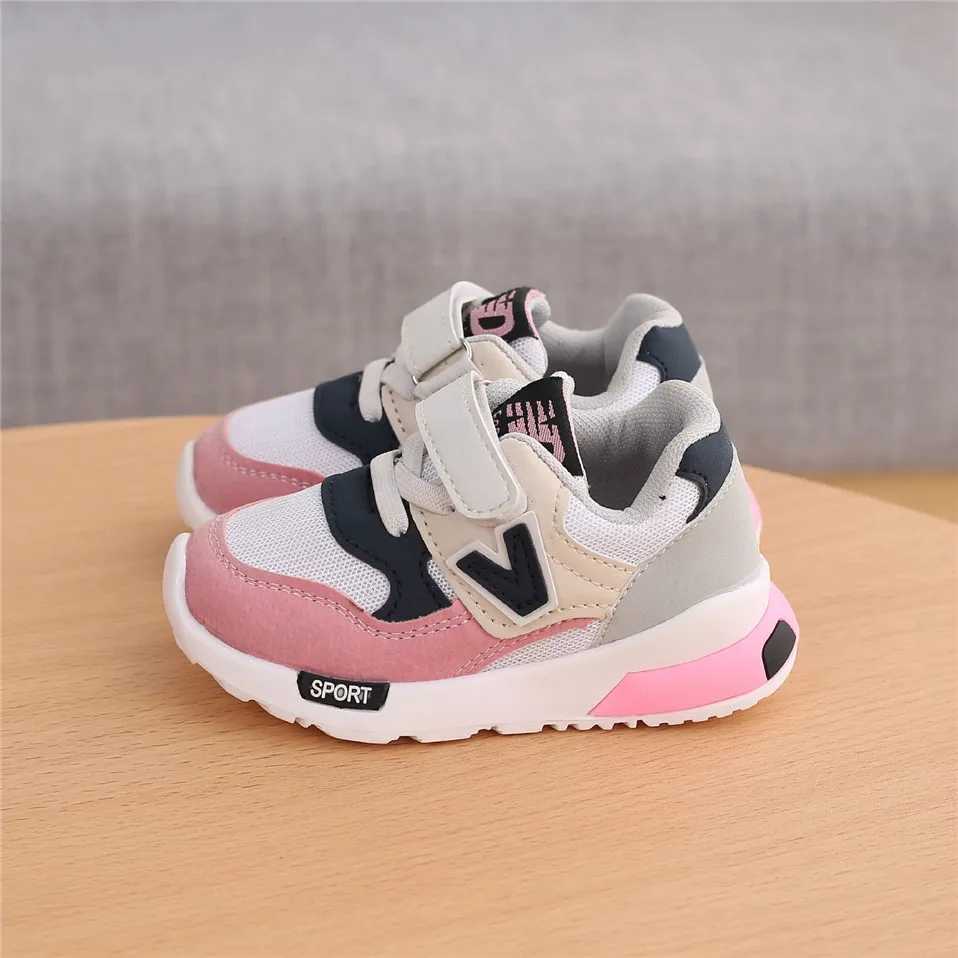 Spring and autumn childrens shoes baby boys and girls casual sports shoes breathable soft non slip running sports shoes size W250407