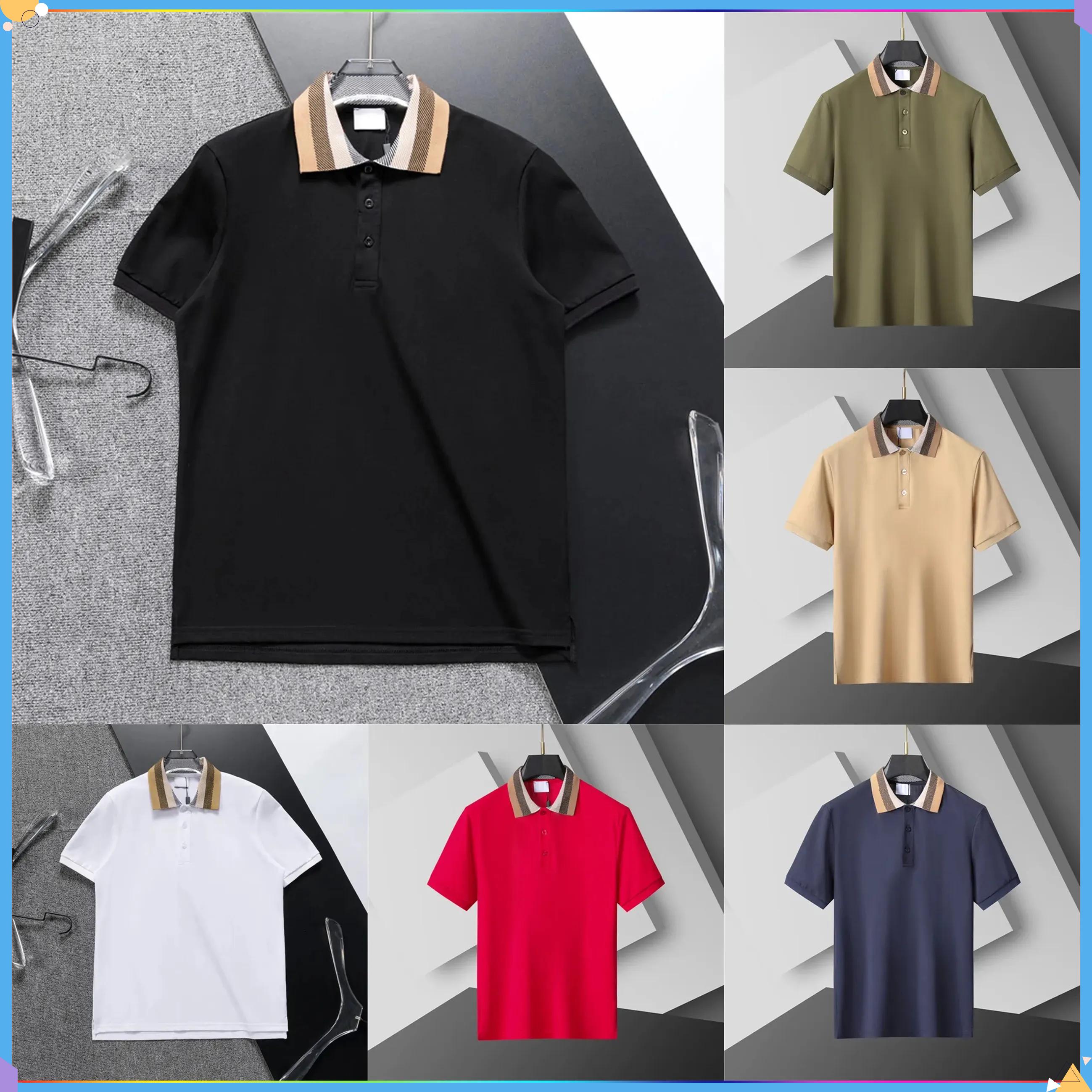 Mens Polo Shirt designer Fashion Men's T-shirt Luxury Polo Collar Breathable Top Summer Business Shirt Asian size M-XXXL