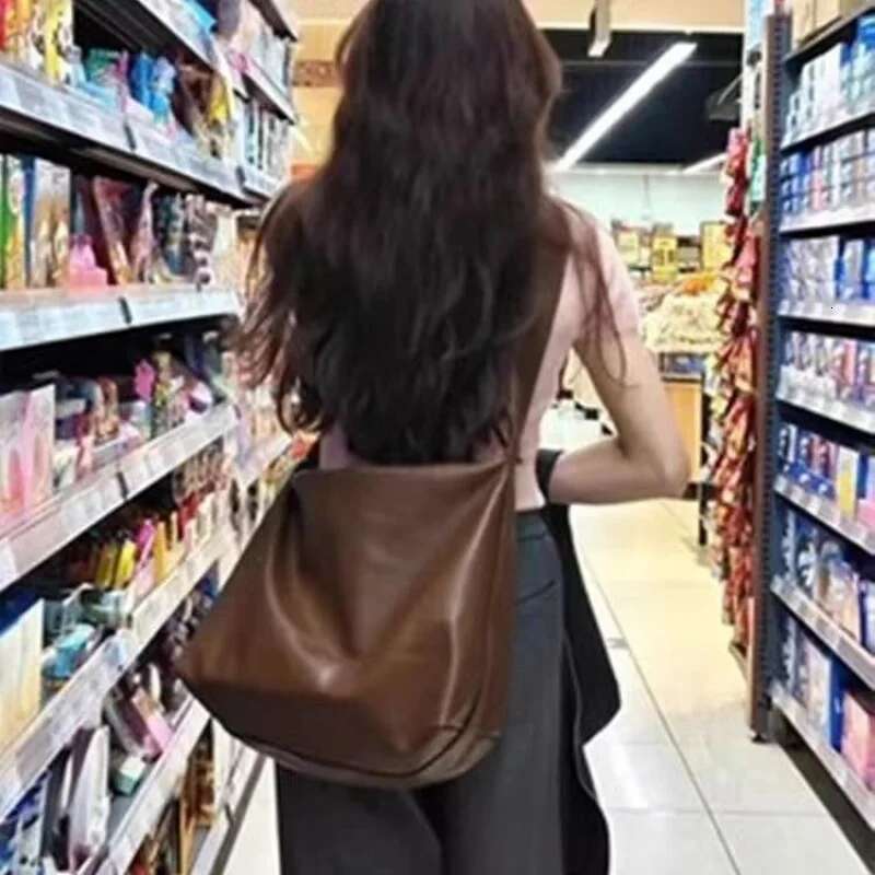 Women's High-Grade Tote Bag2024new Soft Surface Crossbody Large Capacity Shoulder Class Niche Messenger Bag