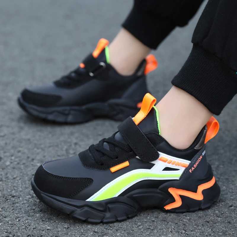 Four season childrens sports shoes outdoor leisure sports shoes boys running non slip lightweight childrens school walking shoes W250407