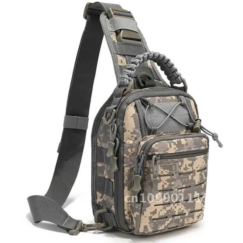 Tactical Shoulder Daypack Hunting Bag 1000D Outdoor Military Pack Sling Hiking Bag Cycling Crossbody Backpack CompactC250407