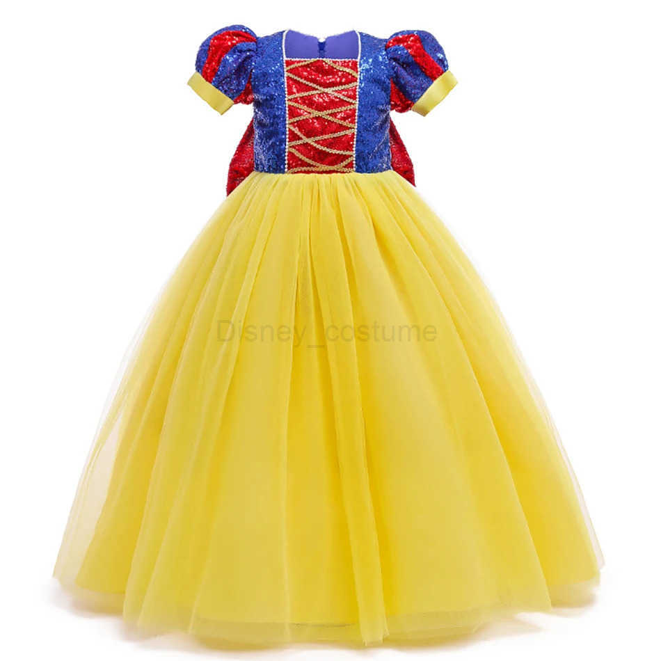 Disney Sparkling Girl Snow White Fancy Dress Girl Childrens Carnival Christmas Party Princess Costume Childrens Birthday Performance Costume X250408