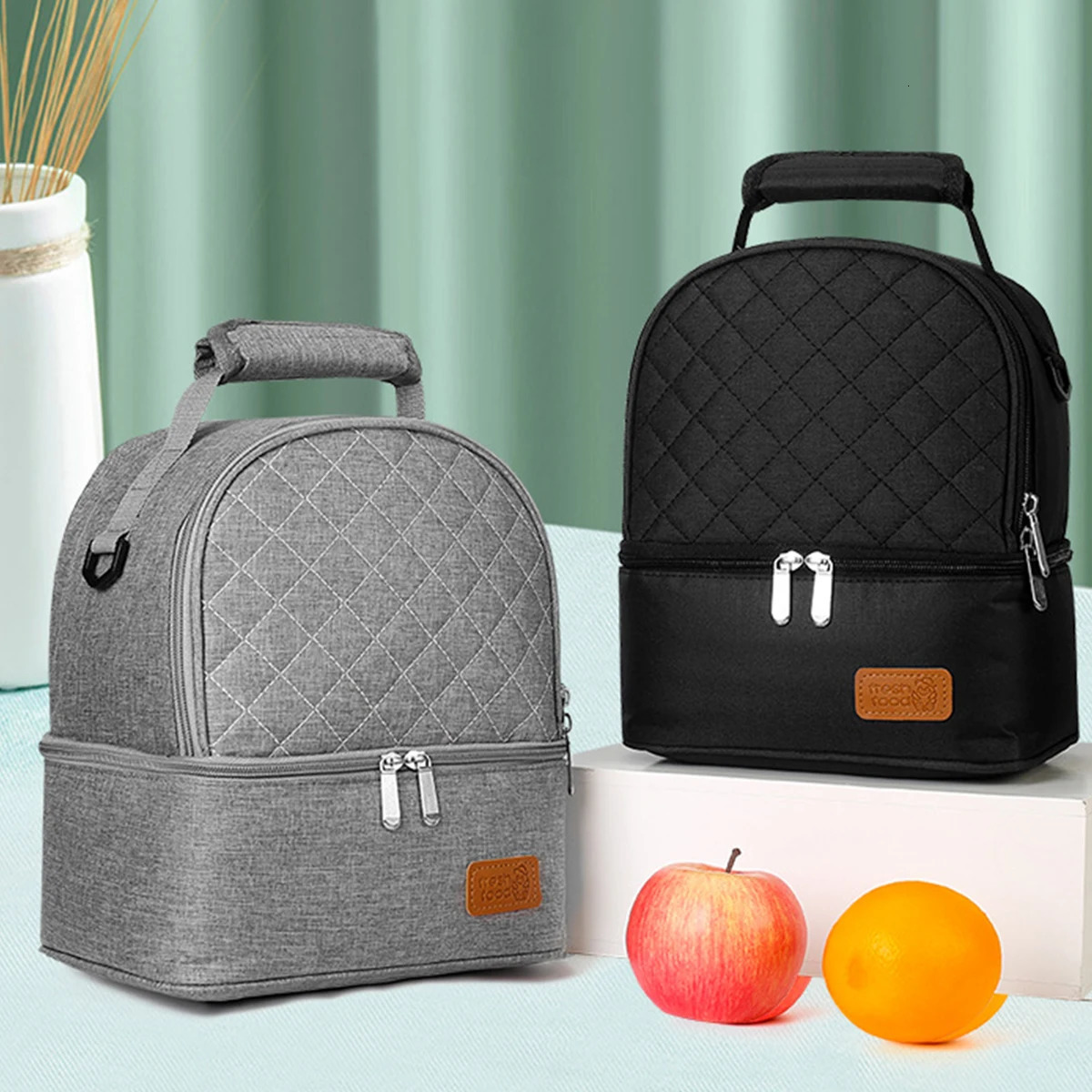 Portable backpack lunch bag waterproof insulation storage camping picnic work school fashion 250401
