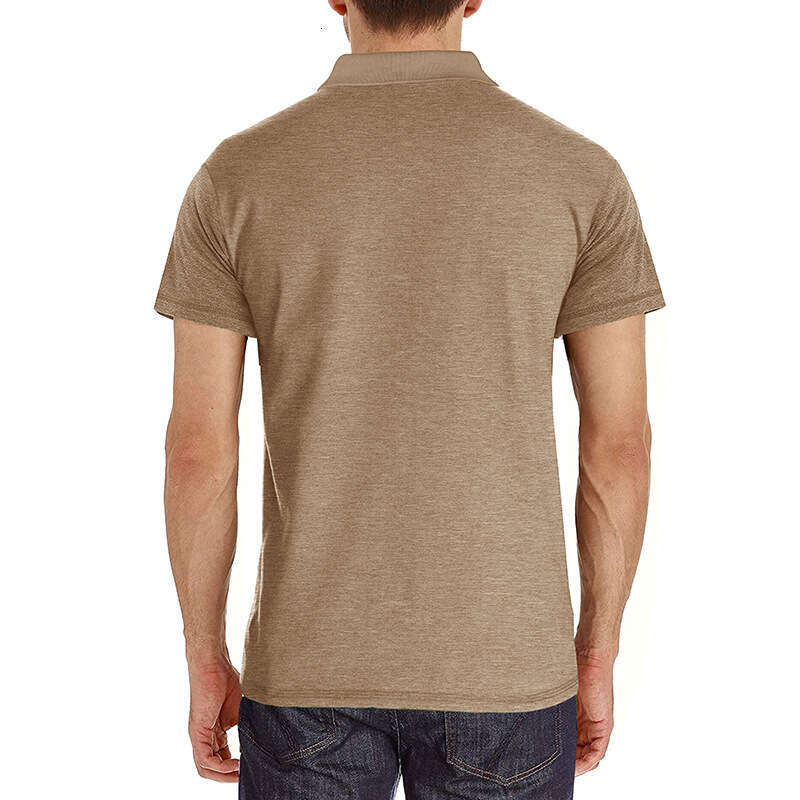 summer European and American short sleeved lapel T-shirt men's shirt top polo wholesale new casual fashion trend clothing