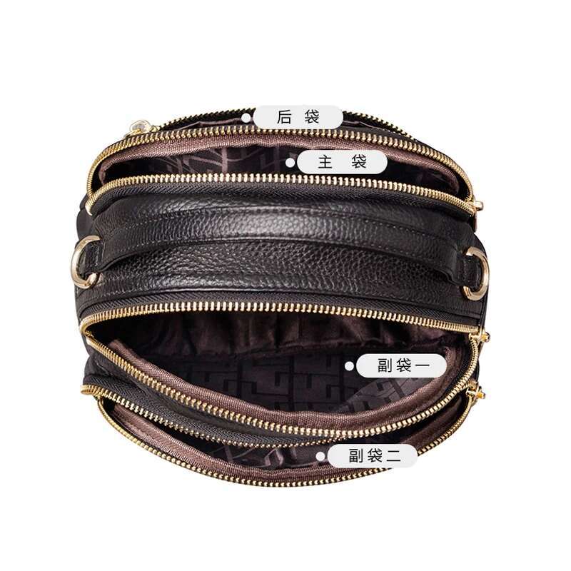 Genuine Leather Shoulder Women's Handbags Fashion Crossbody Bags For Women Messenger Shell Bag Female Tote Purse
