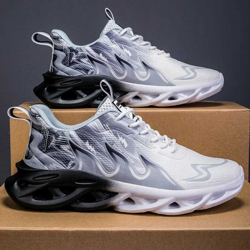 Mens mesh breathable flat customized soft and comfortable running shoes outdoor gym fashionable and casual running shoes Y250408