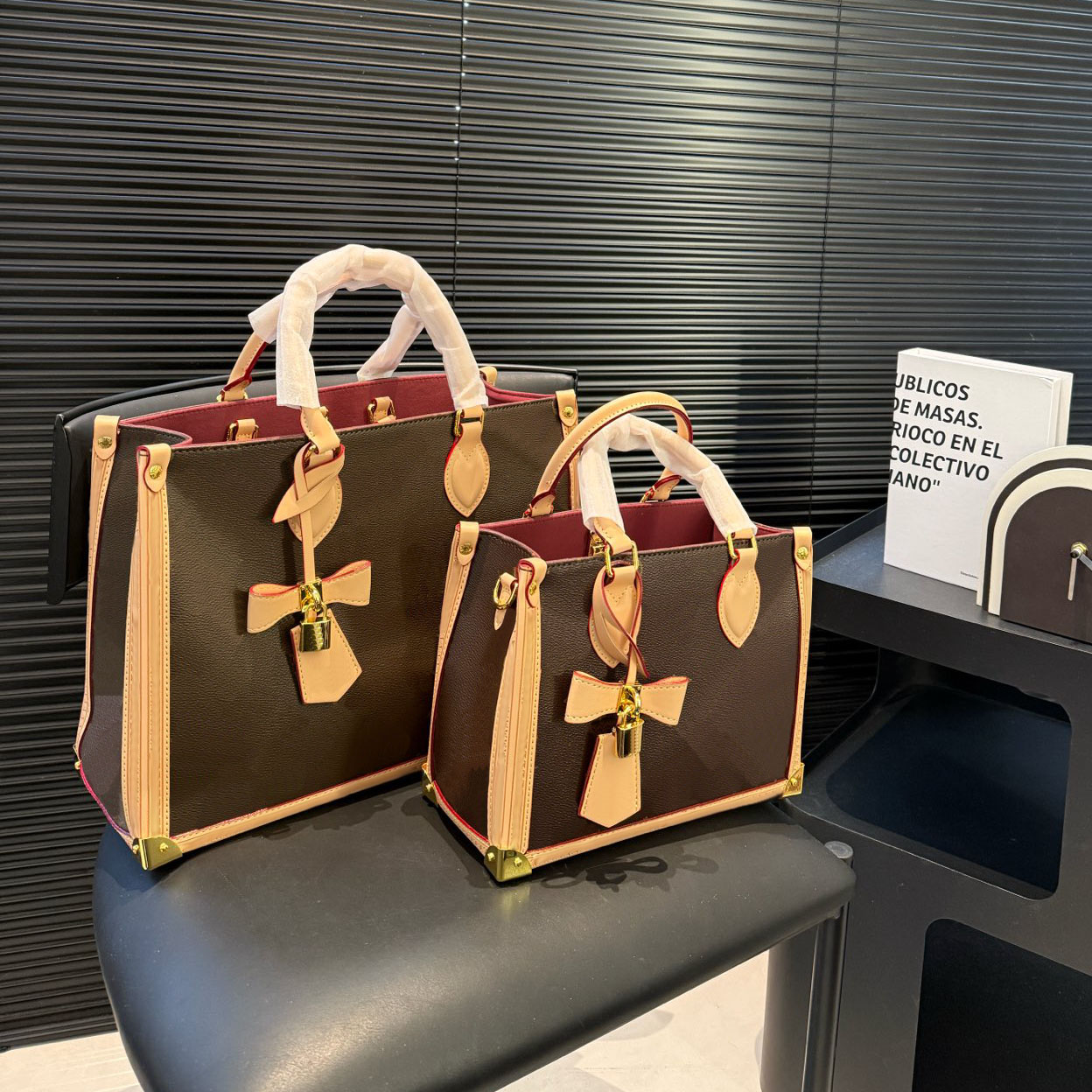 2025--10A Women Totes shoulder bag leather designer bags lady handbag fashion designer baguette book tote bags colorful work bag composite crossbody wallet