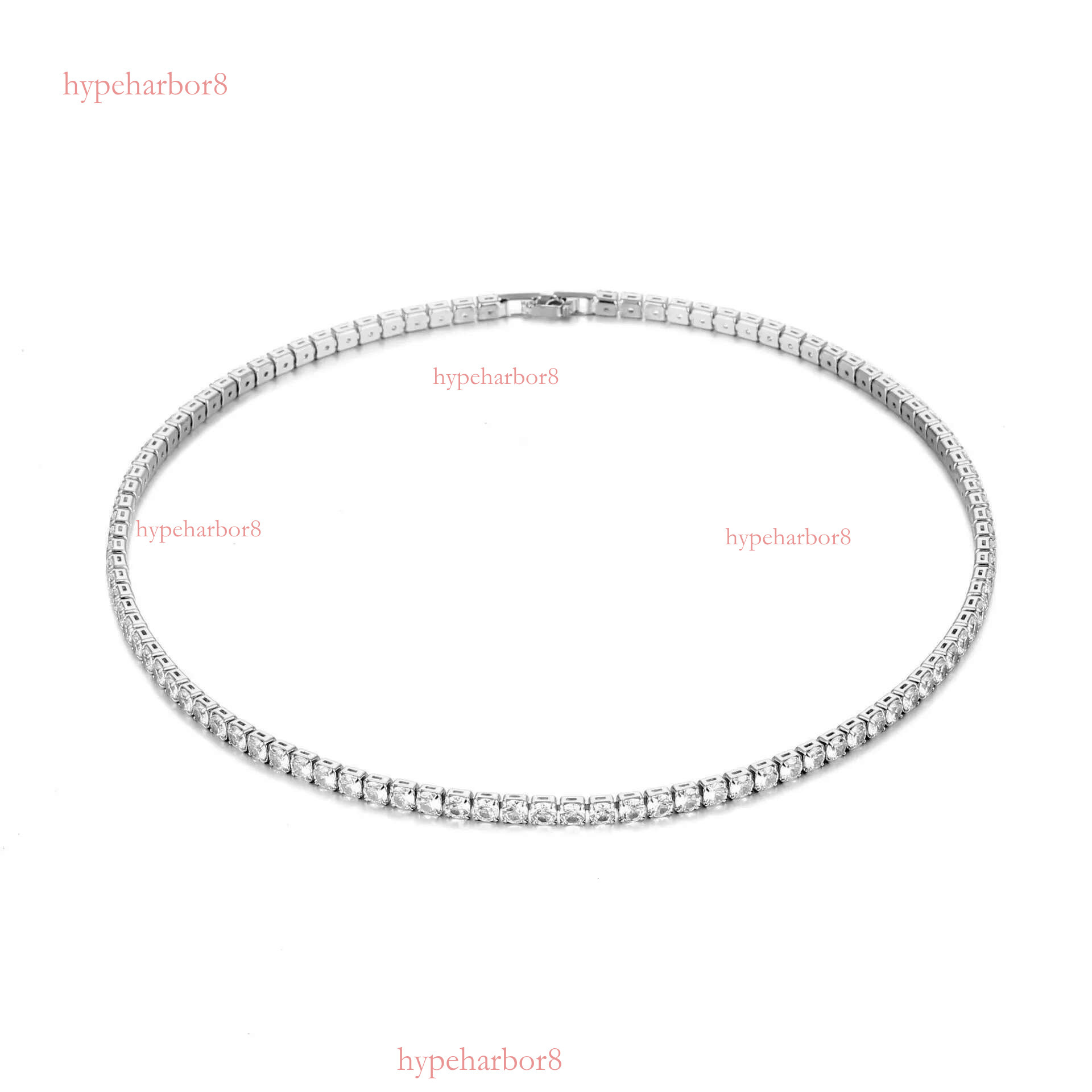 necklace bracelet Pass dia Iced Out Bg Moissanite Dia Hip Hop Jewelry Sier tennis Chain -1
