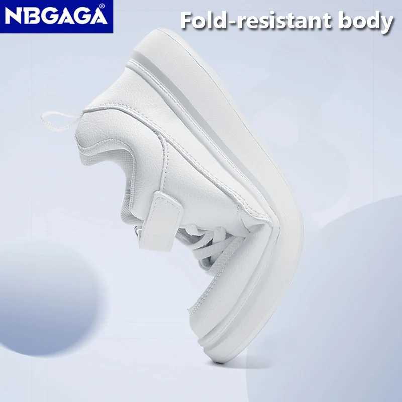 New Fashion Black Childrens Shoes Pu Leather Childrens Leisure Sports Shoes School Running Shoes Boys and Girls White Tennis W250407