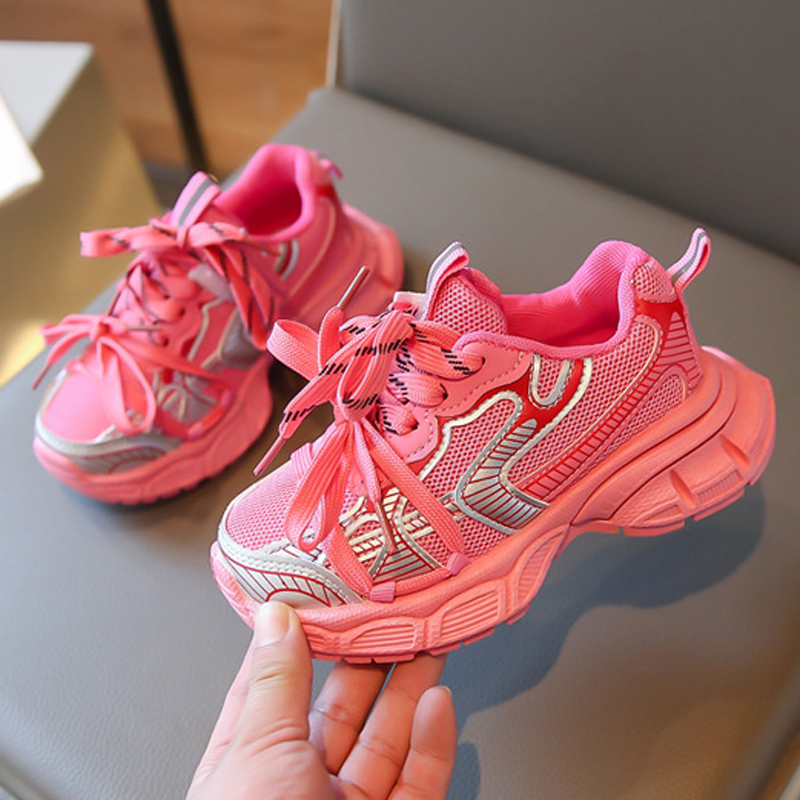 Children's Casual Shoes Spring AutumnToddler Sports Shoes for Boy Fashion Soft Kids Students Sneakers Girls School Mesh Trainers Size 26 - 37 K06