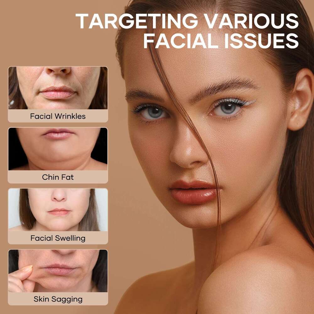 ANLAN Facial Lifting Mask Reduce Double Chin Electric Cheek Lift Up Belt Shape EMS Face Slimming Massager