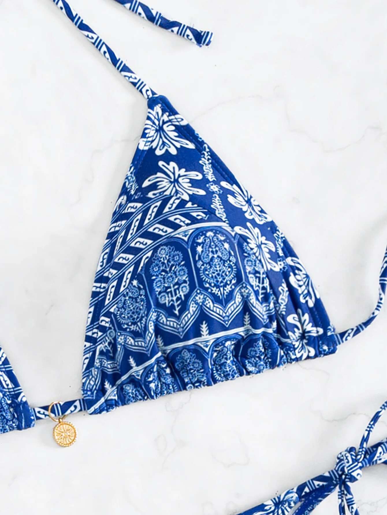 Dongdumaoyi Vintage Floral Print Bikini Women Swimsuit Sexy Bandage Push Up Micro Bikinis Sets Bathing Swimming Suit Thong Swimwear