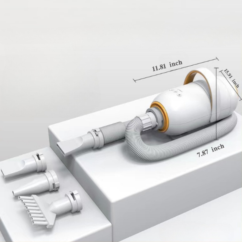 Versatile Pet Hair Removal System Blending Blowout Power and Suction Technology for Pets