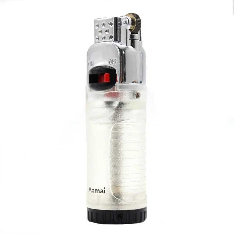 Creative Floating Flame Gas Lighter Ghost Fire Unusual Lighter refillable with butane nylon Visible Transom LighterXJ250407