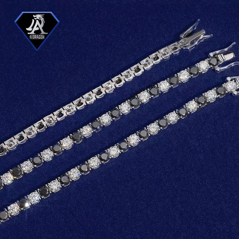 Exclusive High Polished Moissanite Tennis Bracelet VVS Clarity Gold-Plated Sterling Silver Designer Moissanite Tennis Bracelet