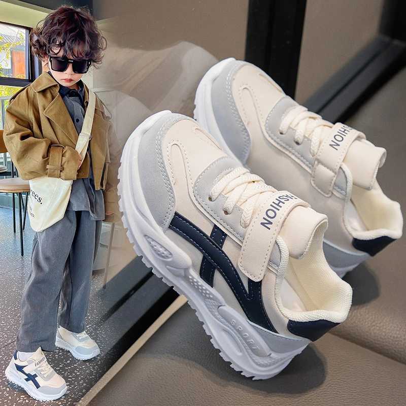 New non slip leather childrens sports shoes suitable for 5-16 year old girls casual walking shoes non slip childrens sports shoes W250407