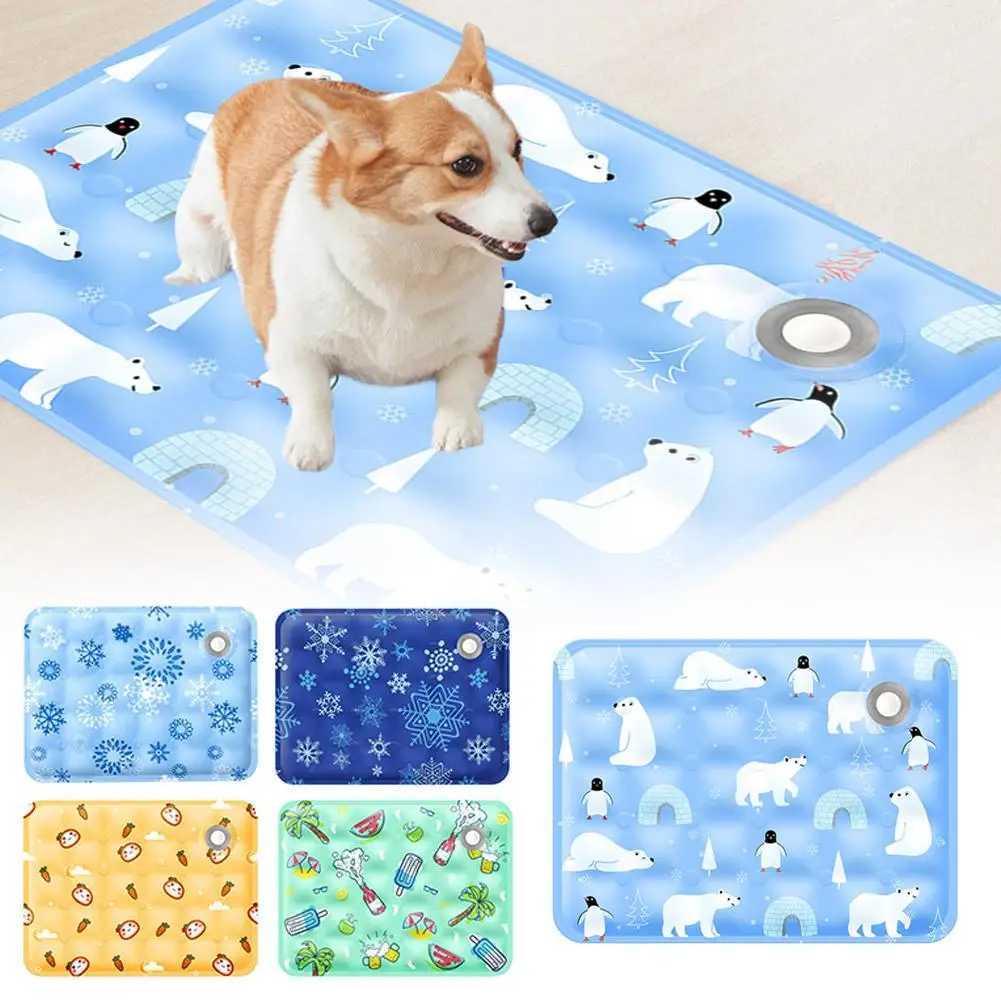 Dog cooling pad dog summer pad cat blanket sofa breathable pet bed small medium and large washable summer pad for dogs Y250407