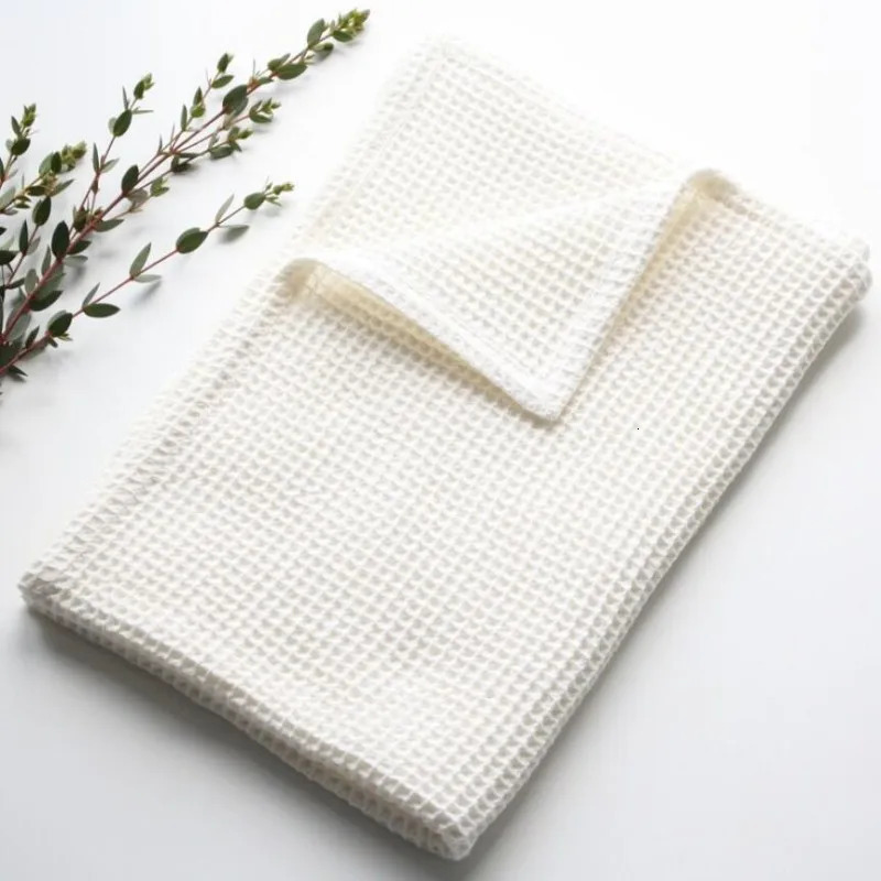 Waffle Baby Blanket For Boys Girls born Summer Baby Swaddle Wrap Receiving Blankets Cotton Toddler Bath Towel Bed Crib Quilts 250408