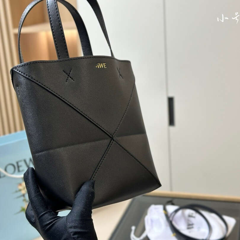 2024 New Luojia Puzzlefold Variant Folding Geometry Handheld Crossbody Large Capacity Tote Women's Bag
