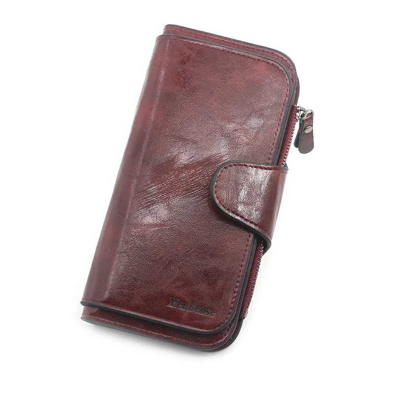 Womens Wallet Made of Leather Wallets Three Fold VINTAGE Womens Purses Mobile Phone Purse Female Coin Purse Carteira Feminina H25110711