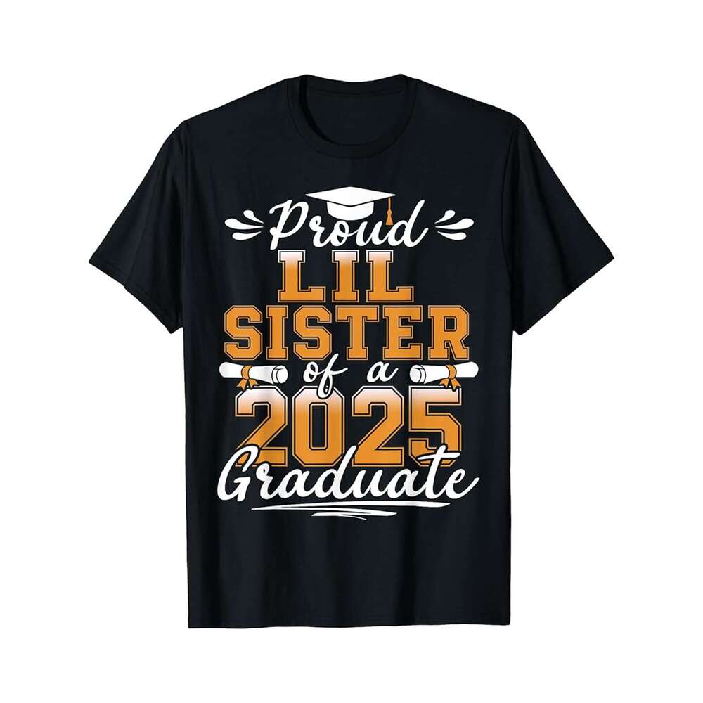 Designer T shirt Proud Lil Cousin of a 2025 Graduate Class Senior Graduation - 220g Tshits