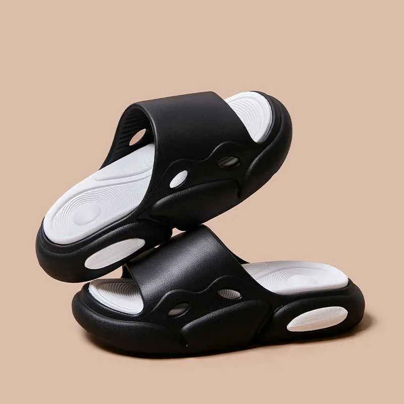 Gacimy Womens Platform Sliding Block 2025 Summer New Outdoor N-Slip Beach Sandals Fi Adhesive Thick Bottom Sliding Block House Sliding BlockXJ250407