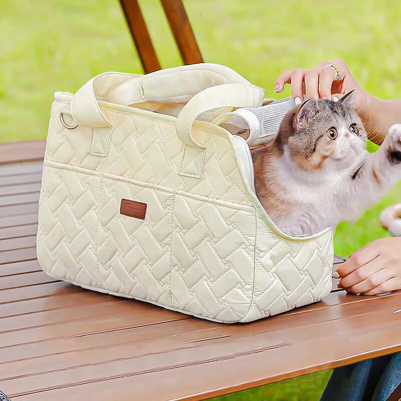 Cat Carrying Escape Free Multi Function Pet Large Capacity Breathable Cross Body Portable Soft Bag Cmc
