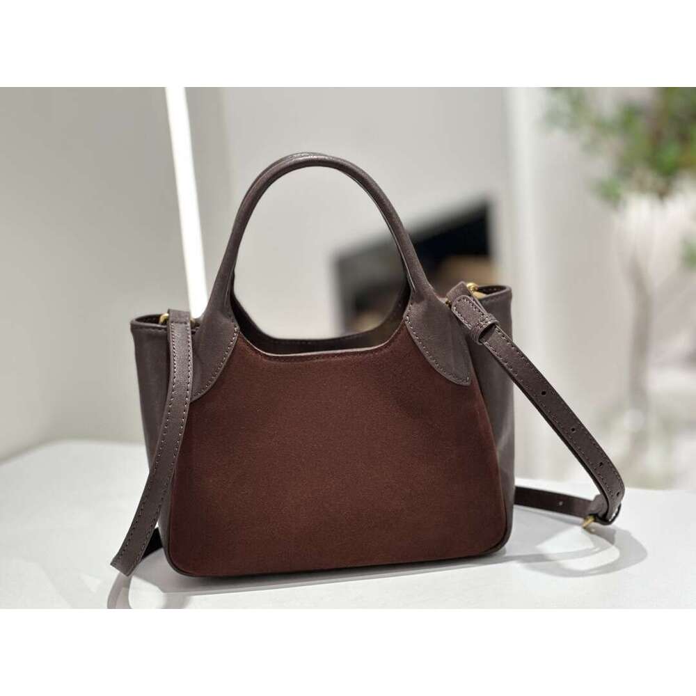 Luxury Bags Designer Minority Baidi Women's New Basket Handbag Matte Large Capacity Leather One Shoulder Cross Body Bag