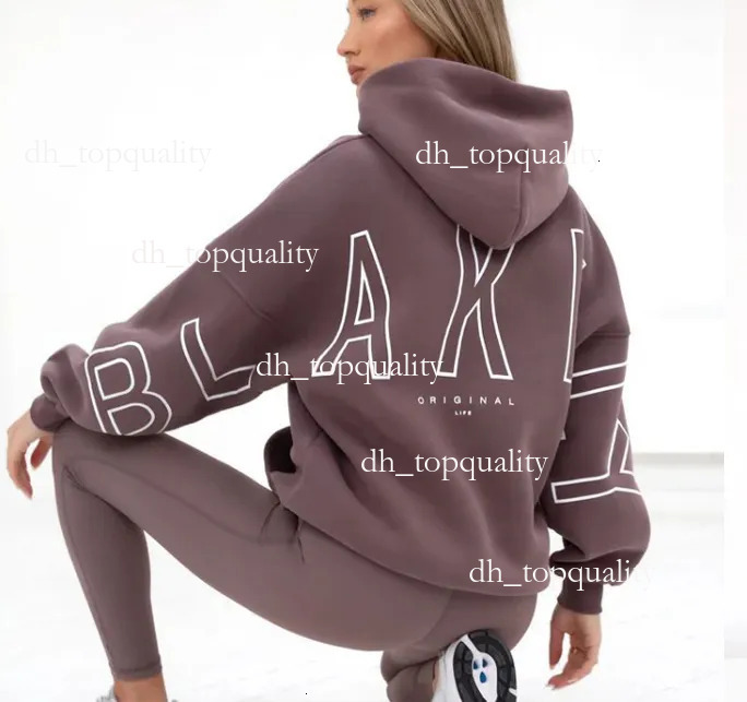 Blakerly Womens Designer Woman Y2k Loose Pullover Sweatshirts Letter Print Casual Fleece Thickened Long Sleeve Hip Hop Blake Hoody Hoodie Women d80