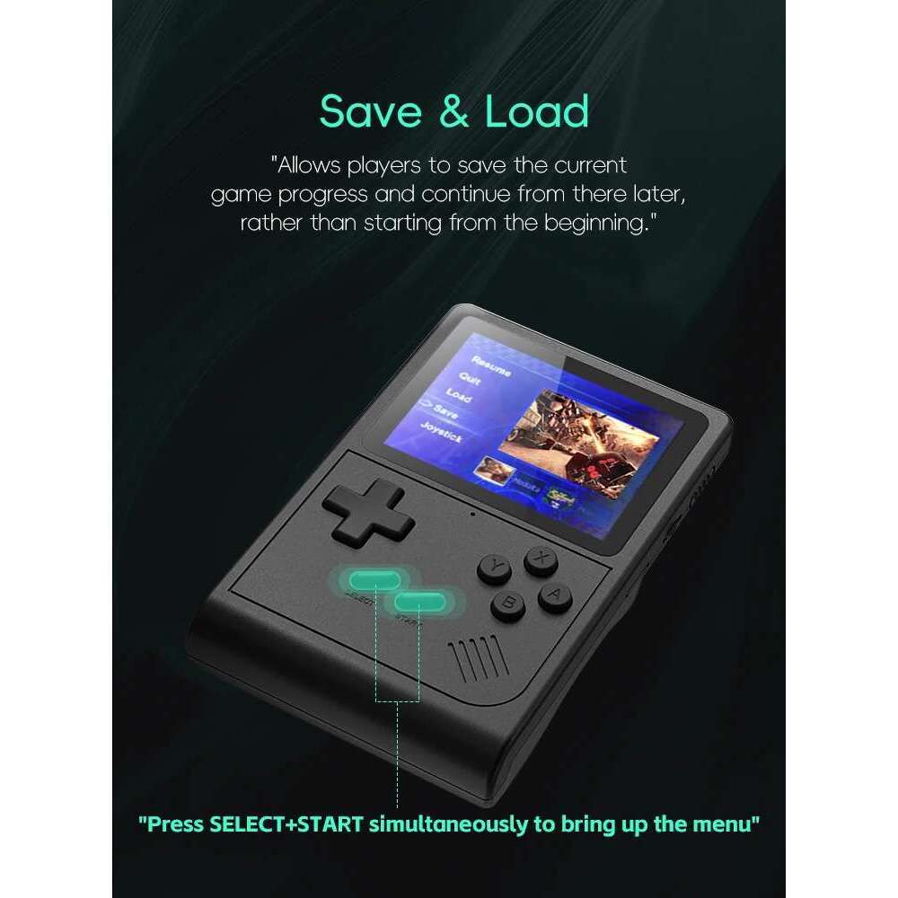 Handheld Console Portable Retro Mini Video Game NES/SNES/GBA Emulators Consoles for Gameboy Player GB300 Kid Gift