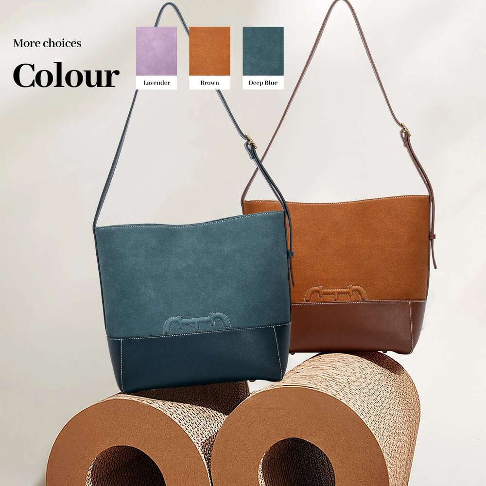 Retro New 2024 Handbag Large Capacity Commuter Business Office Women's Shoulder Bag