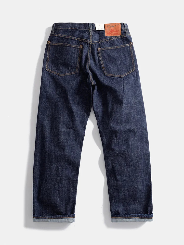 16oz heavy-duty red -selling denim mens jeans high-quality loose straight pants one wash autumn casual 100% cotton Y2K 502 250401