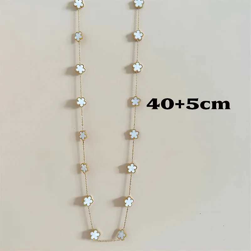 Sweater chain womens stainless steel necklace elegant womens necklace long necklace womens Christmas gift high-end jewelry Y250408