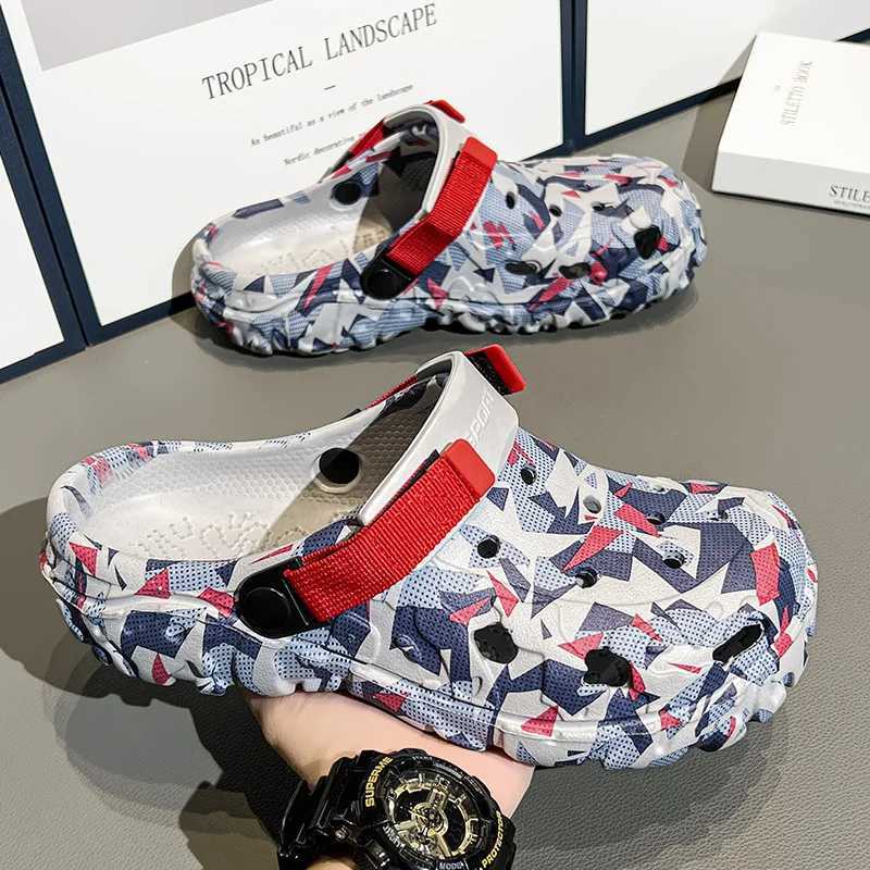 New Arrival No. 47 Summer Mens Sandals Light EVA Mens Casual Shoes Hole Shoes Neoprene Home Garden Outdoor Mens Beach Flat Slide T250407