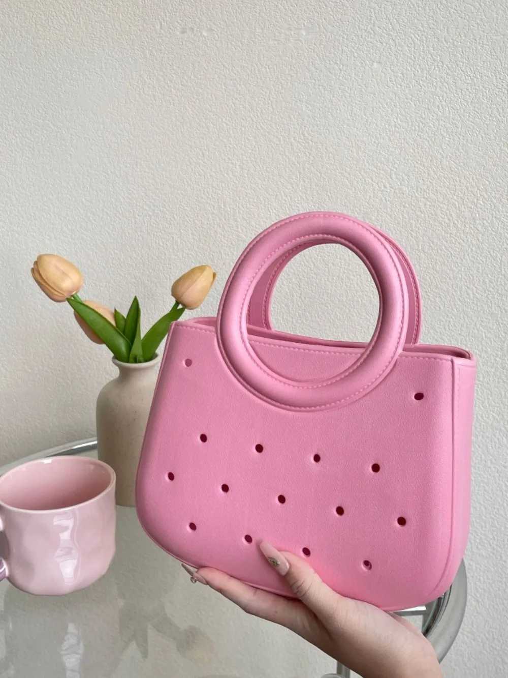 New Arrival Waterproof beach bag casual DIY color fashion handbag anti slip handbag EVA handbag travel toilet storage bag T250407
